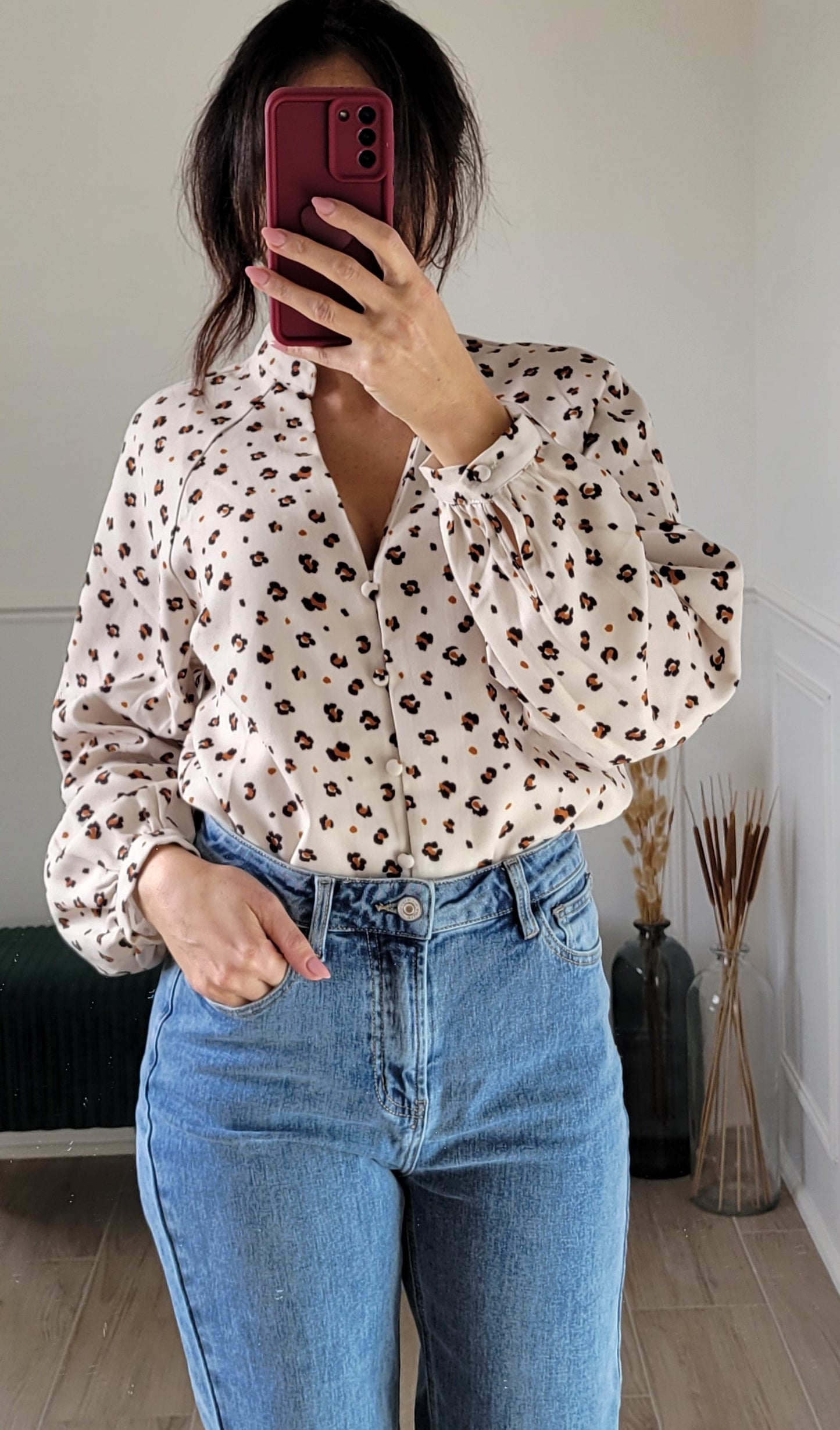 Blouse à petites fleurs Vienne