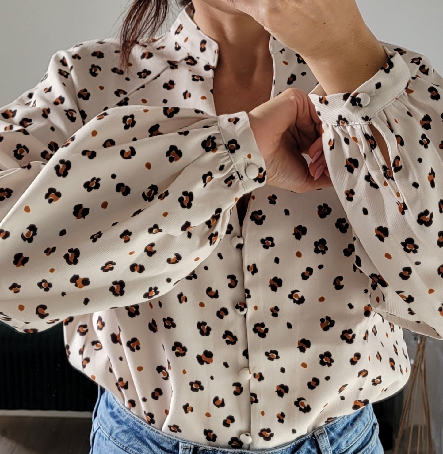 Blouse à petites fleurs Vienne