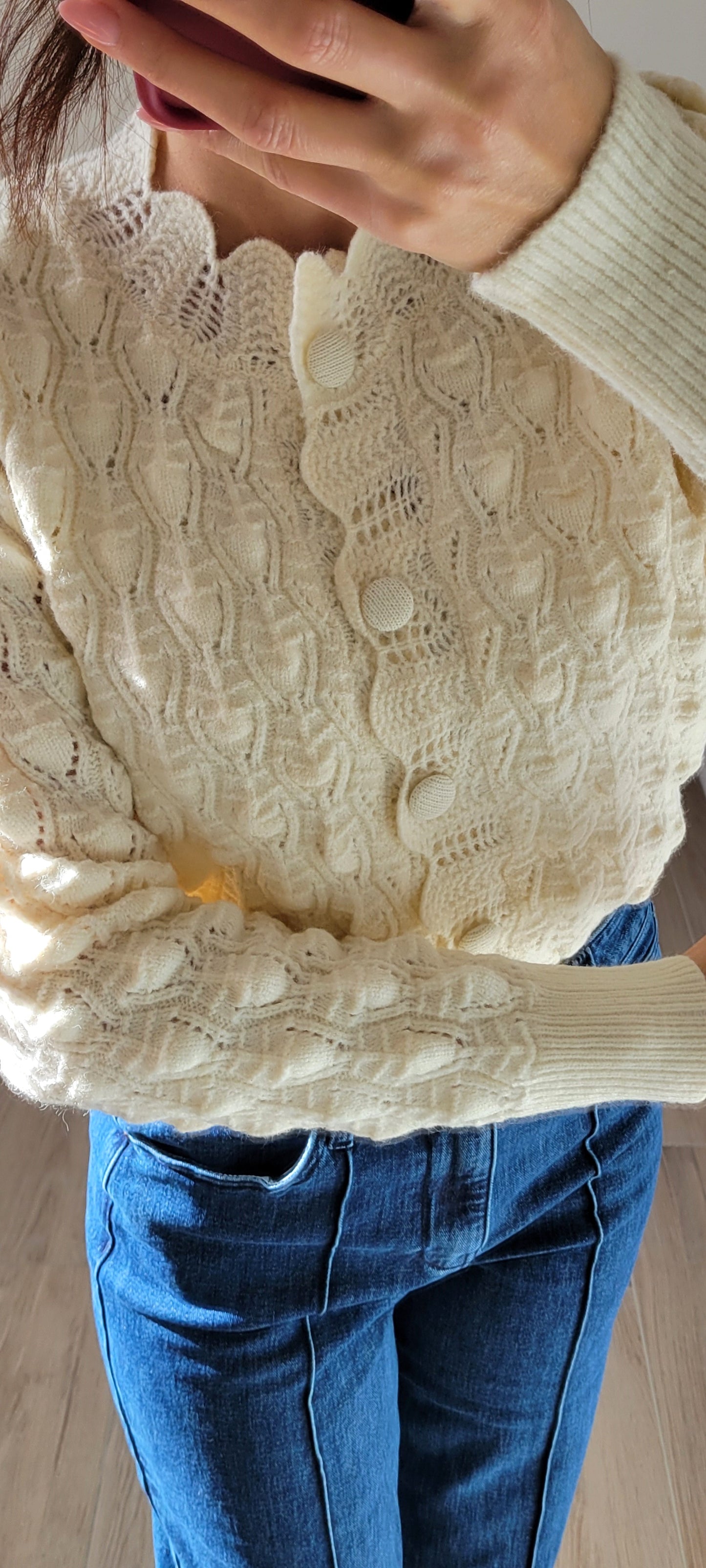 Gilet en maille texturé à motifs géométriques Munich