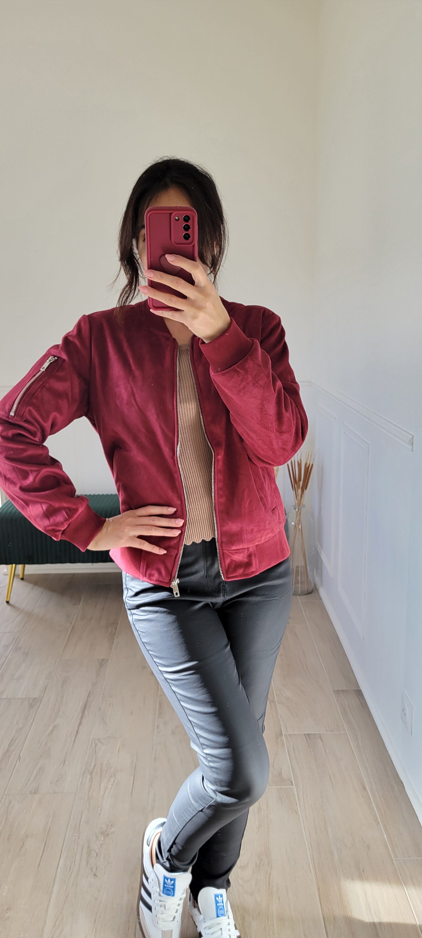 Veste bomber en suédine Tokyo
