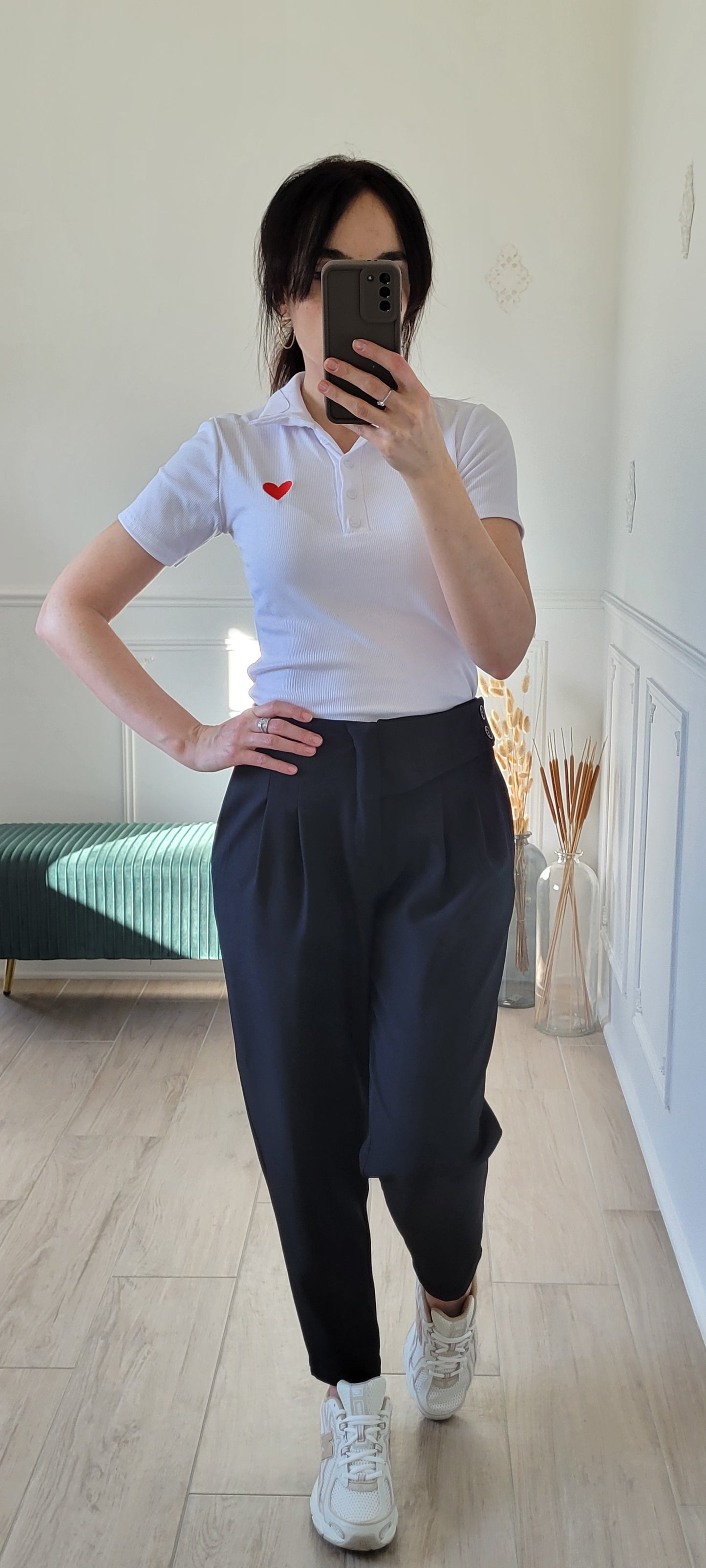 Polo blanc Tiger