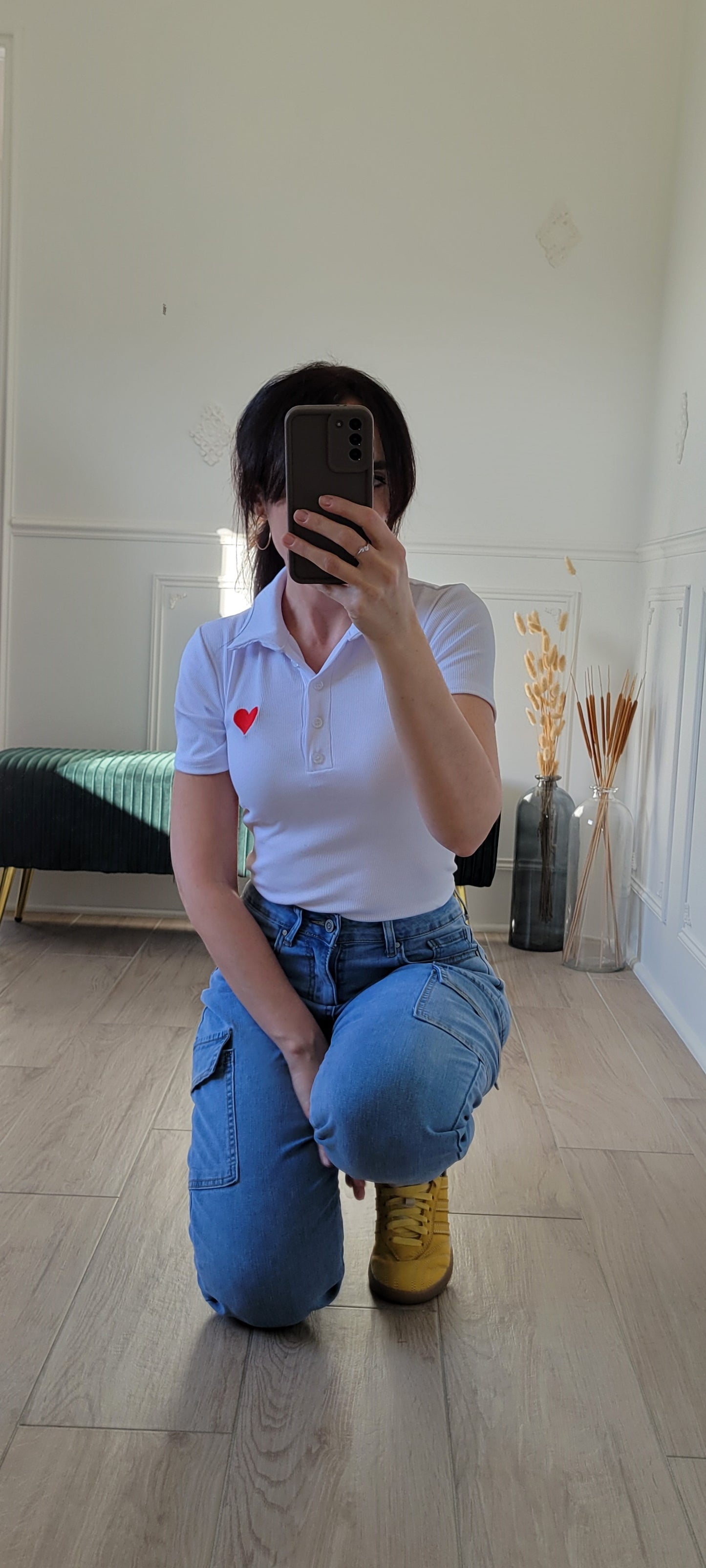 Polo blanc Tiger
