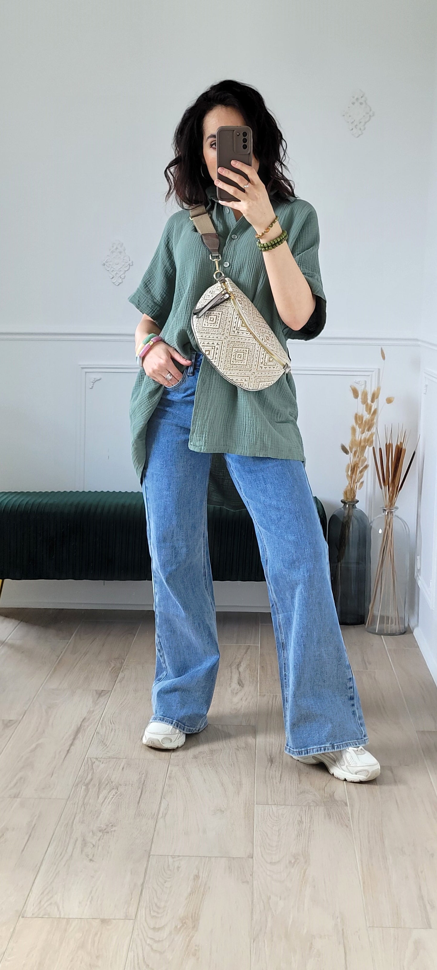 Chemise en gaz de coton Stacy