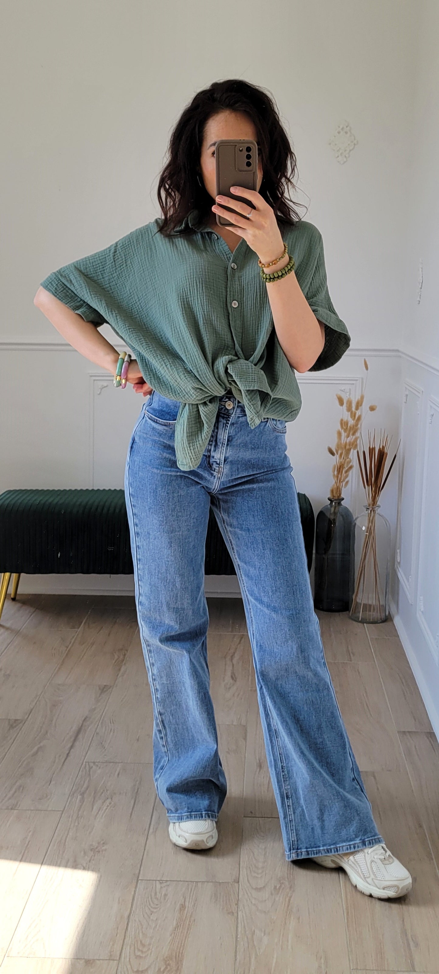 Chemise en gaz de coton Stacy