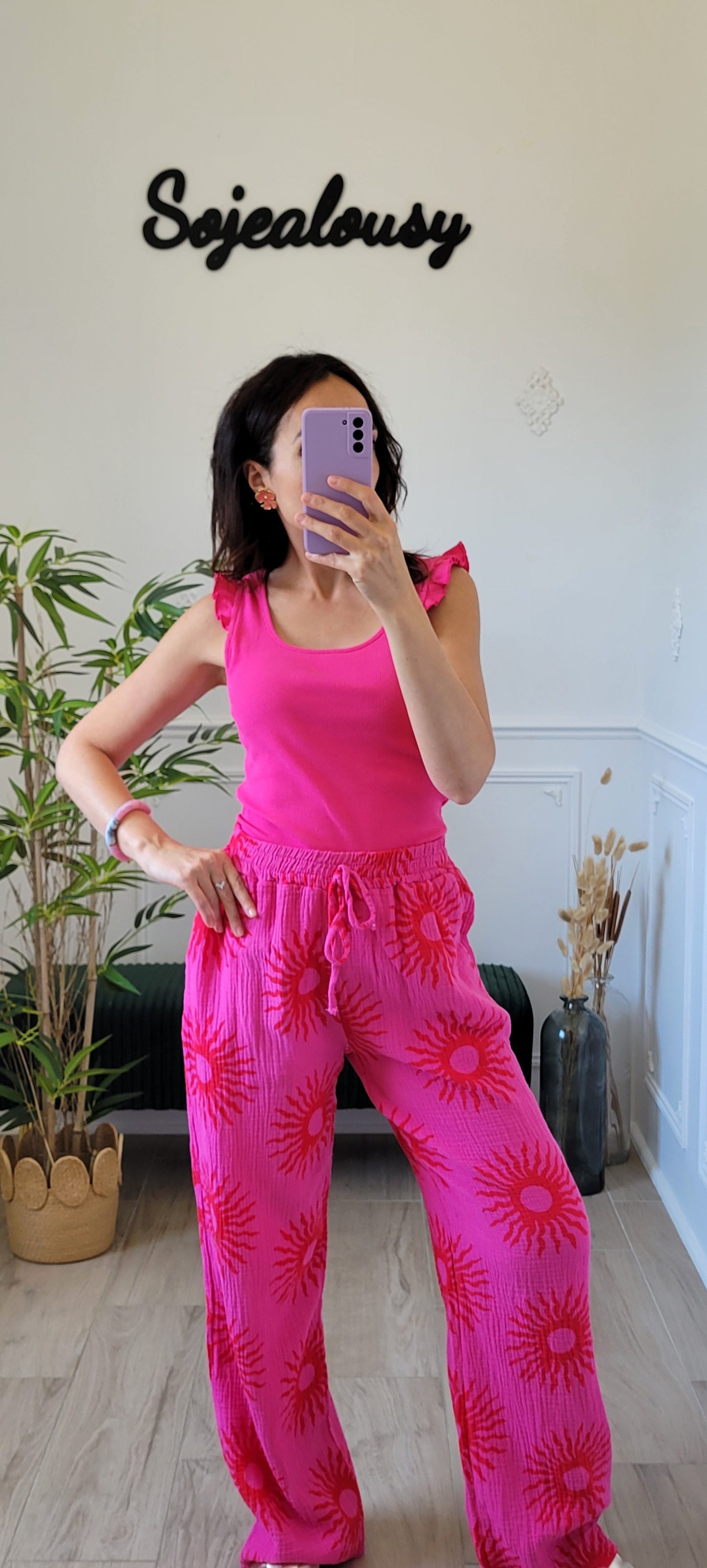 Pantalon gaze de coton SUN