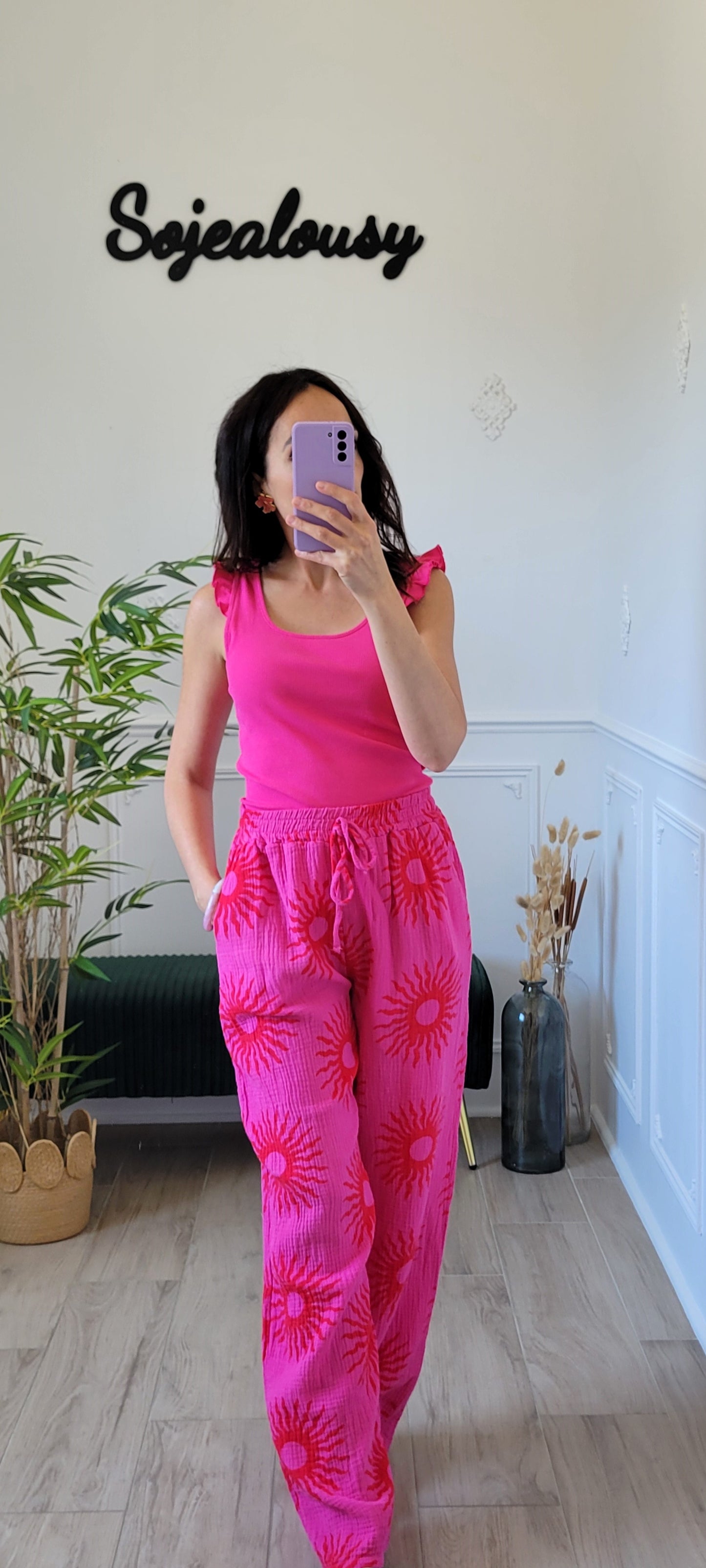 Pantalon gaze de coton SUN