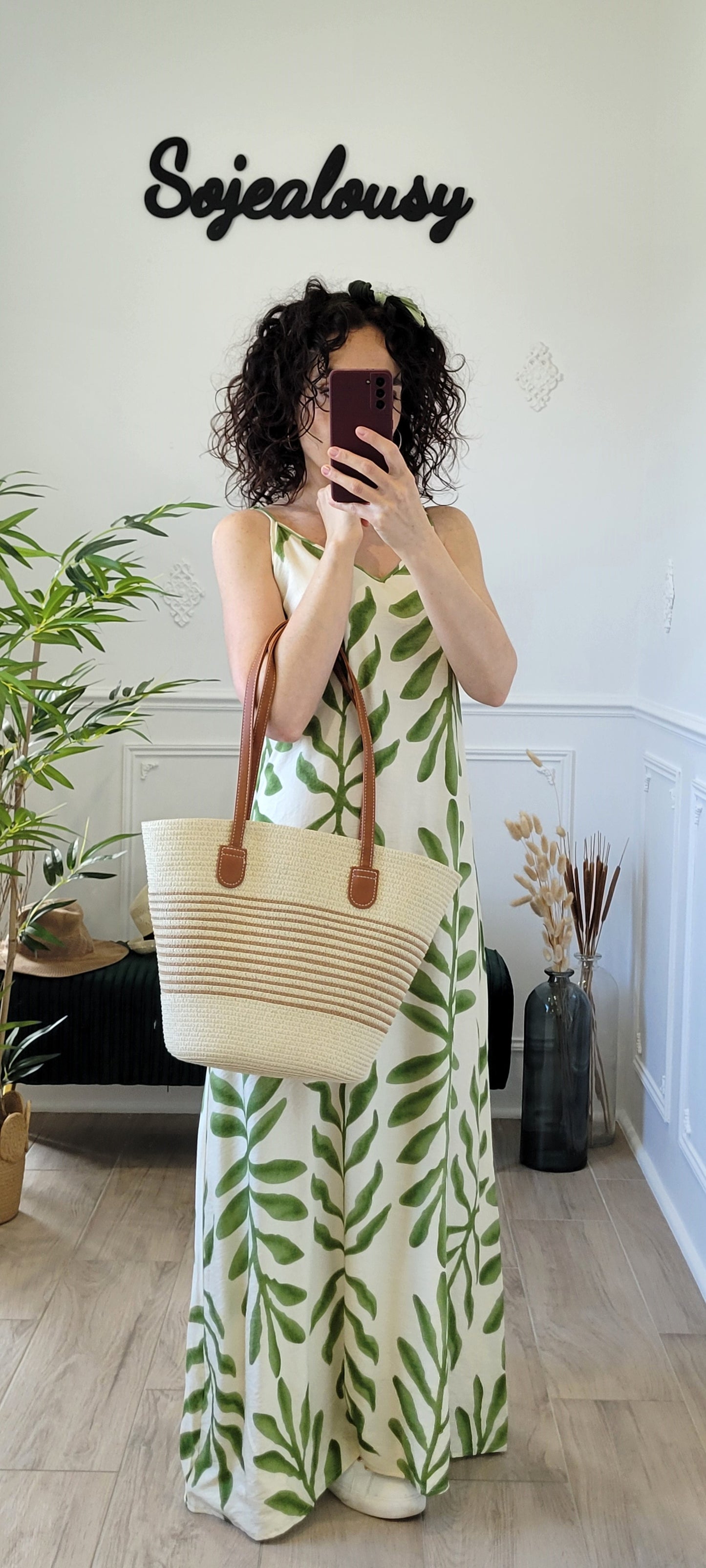 Robe longue à imprimé Océane