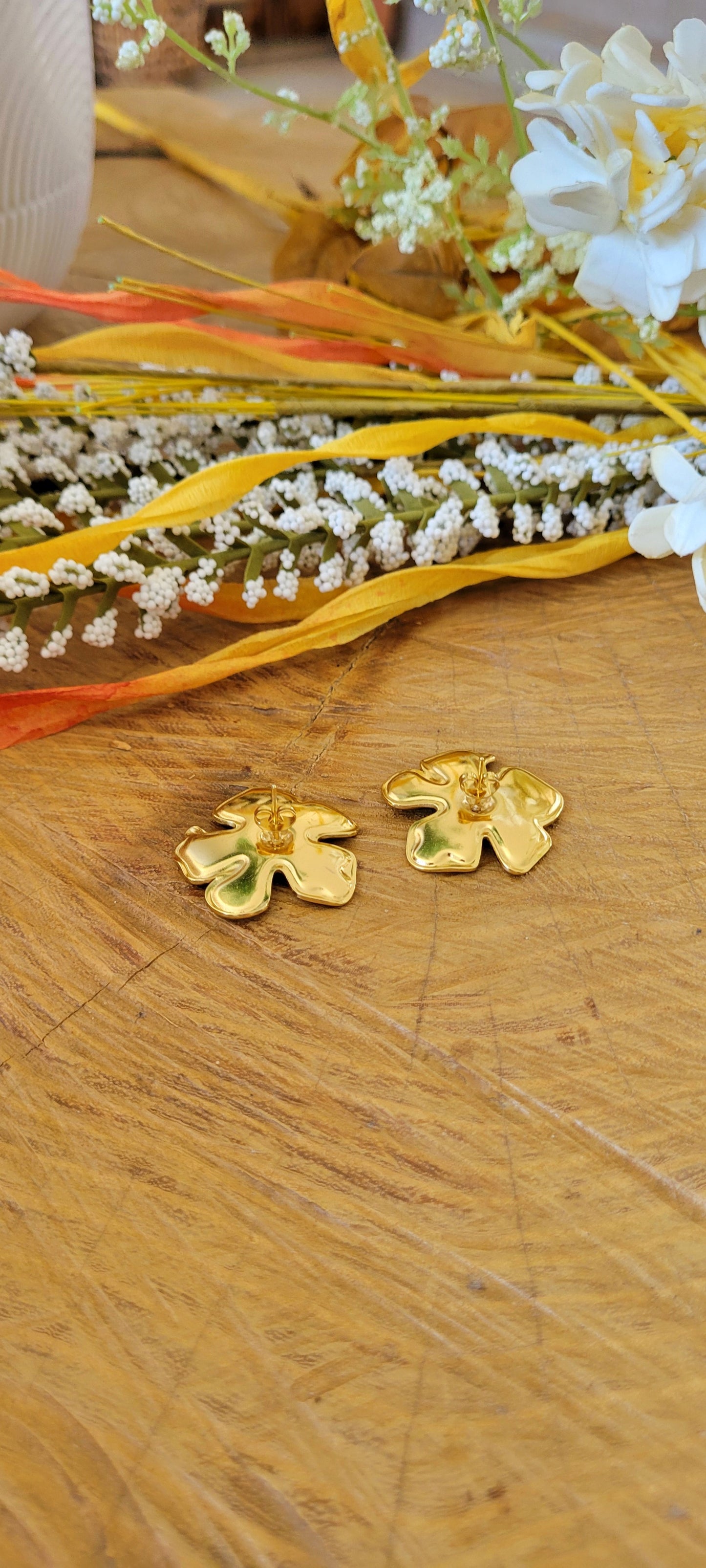 Boucles d'oreilles vert d'eau