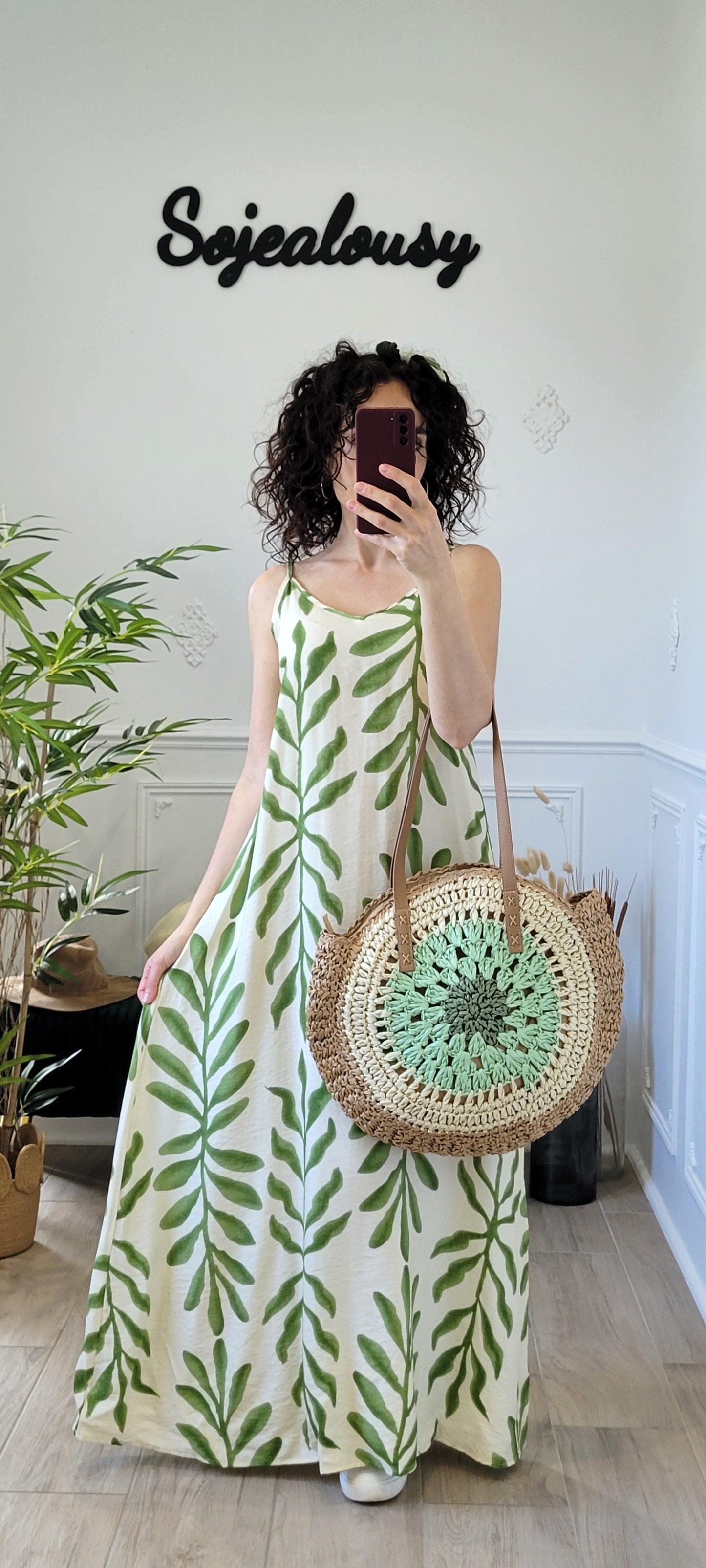 Robe longue à imprimé Océane