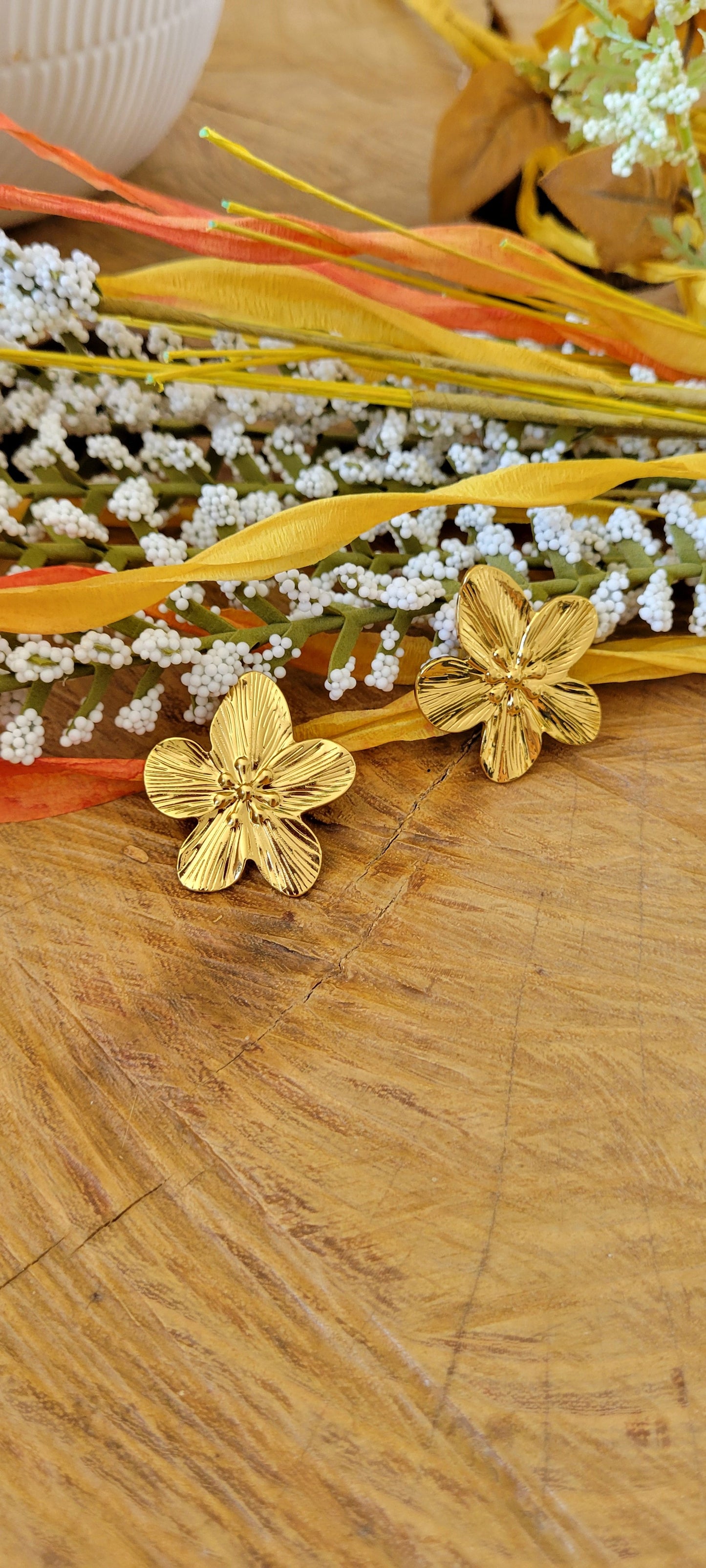 Boucles d'oreilles fleurs