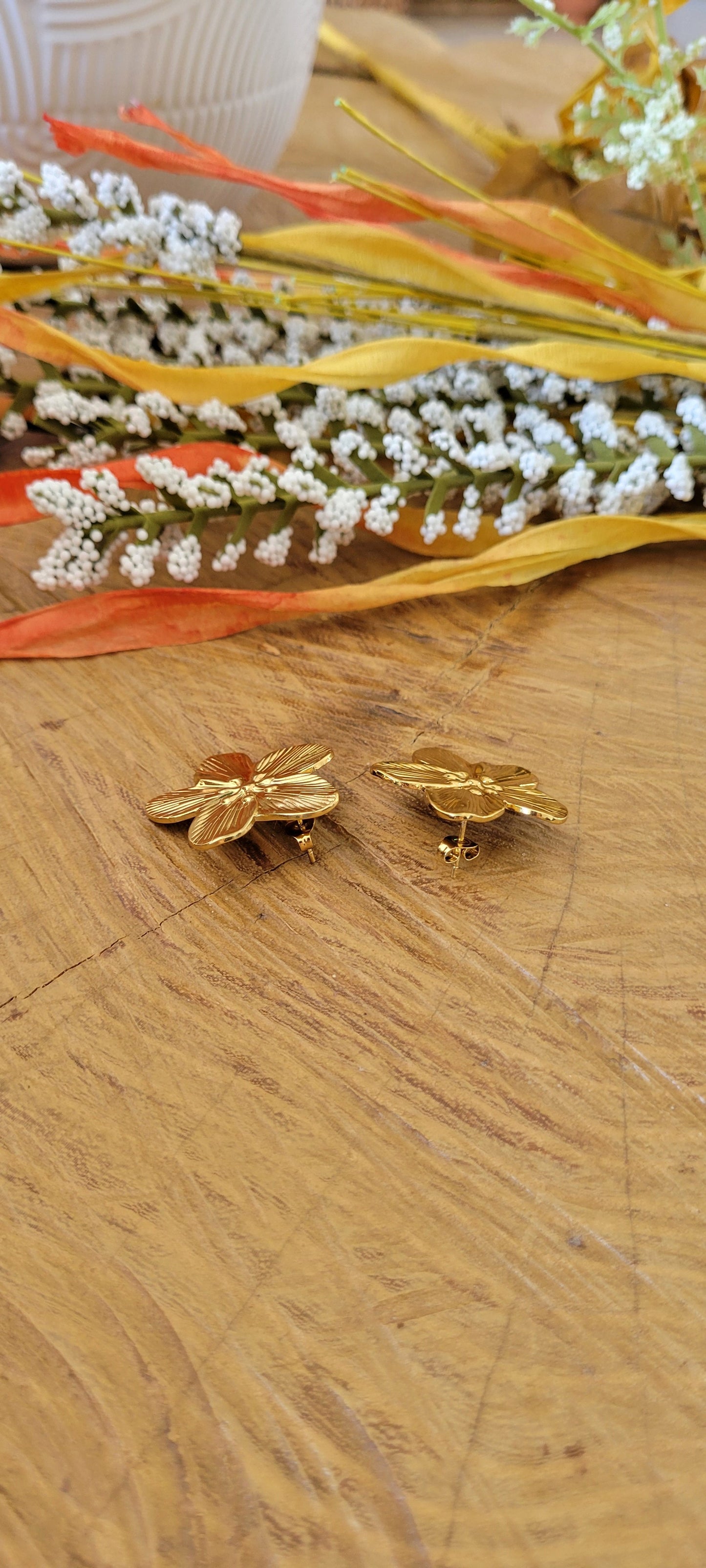 Boucles d'oreilles fleurs