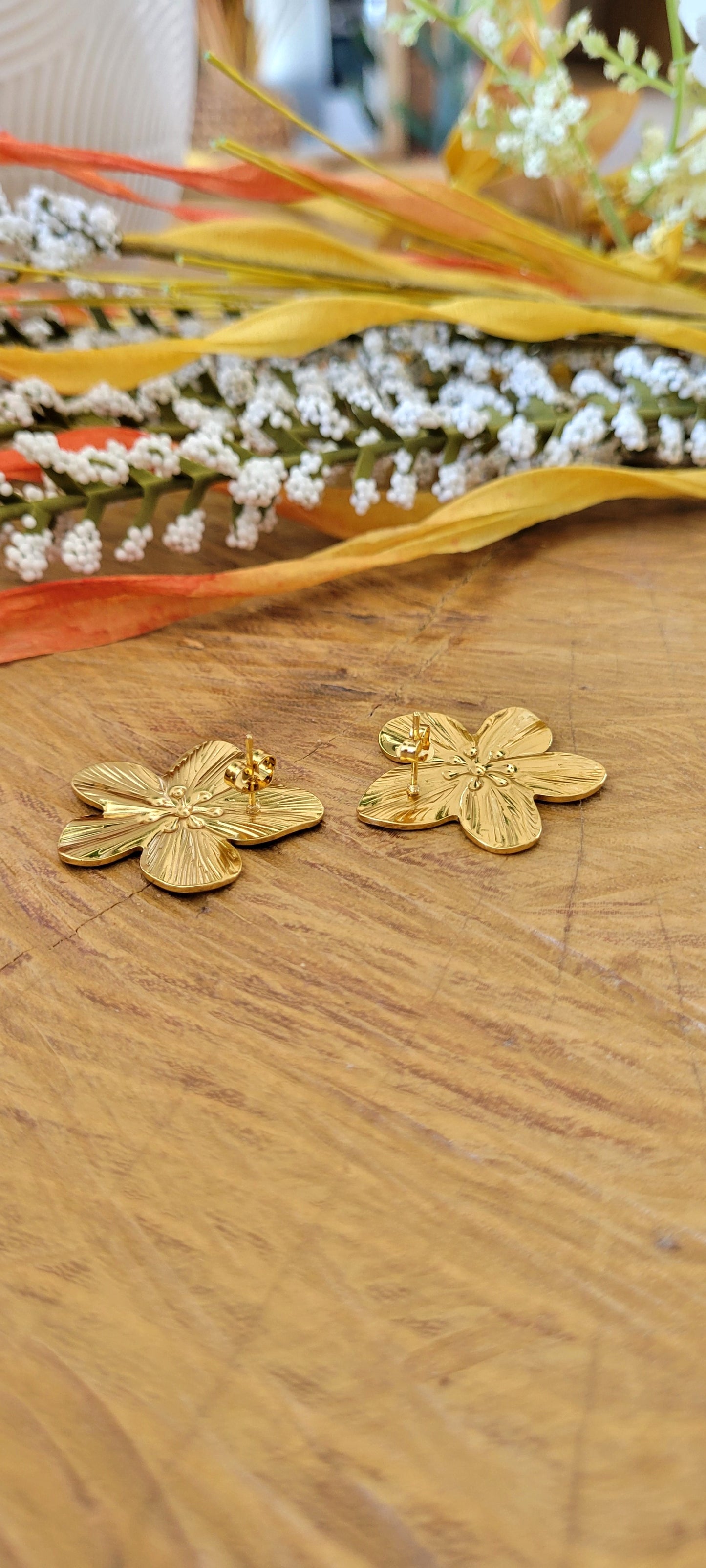 Boucles d'oreilles fleurs