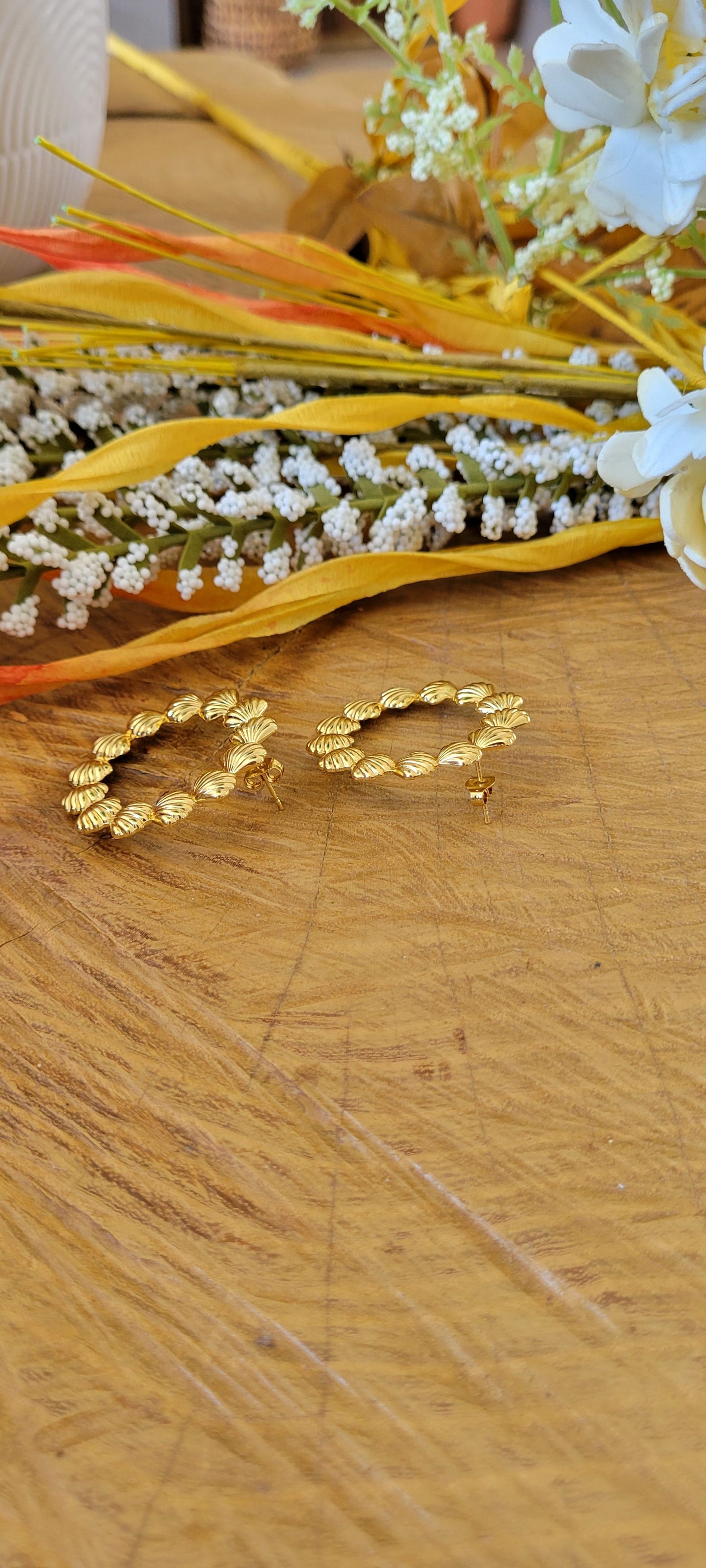 Boucles d'oreilles coquillages