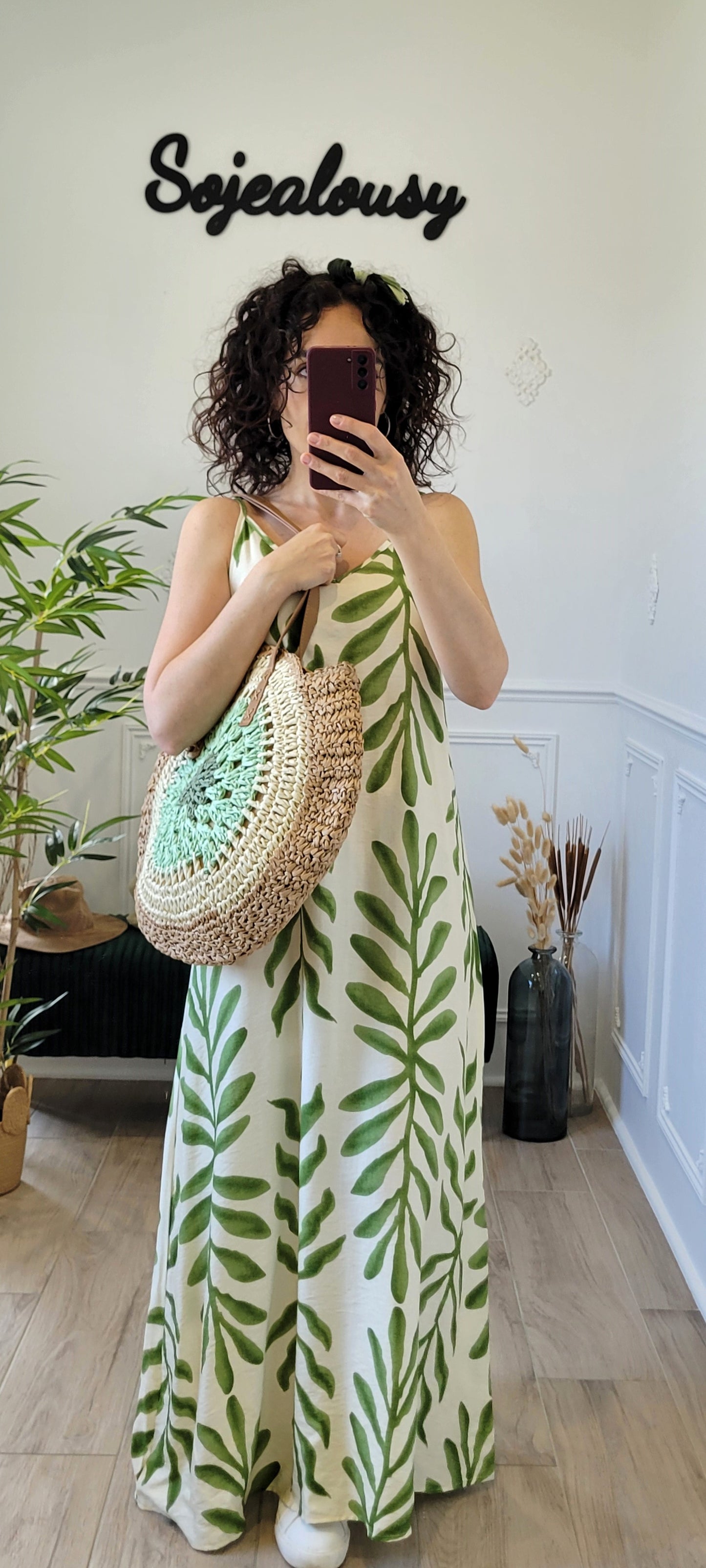 Robe longue à imprimé Océane