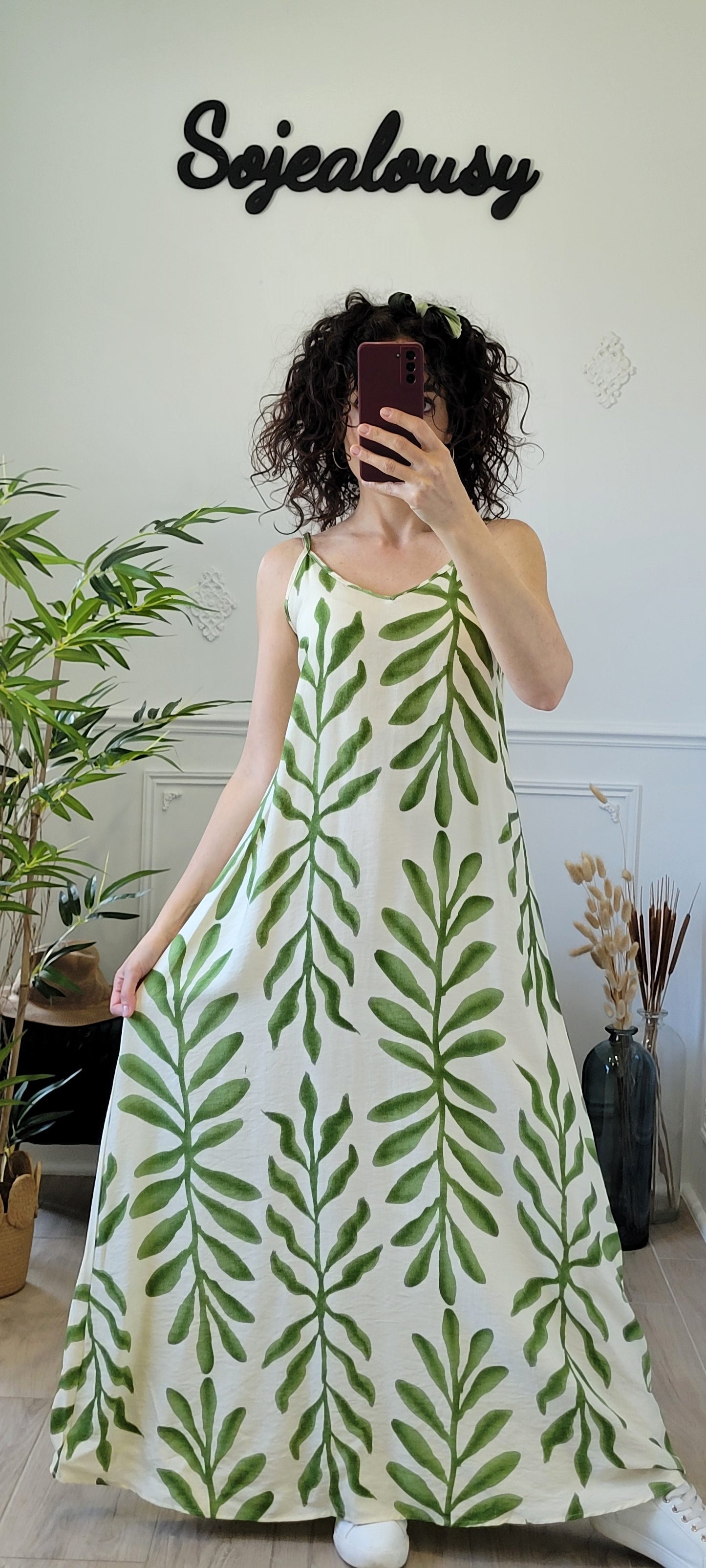 Robe longue à imprimé Océane