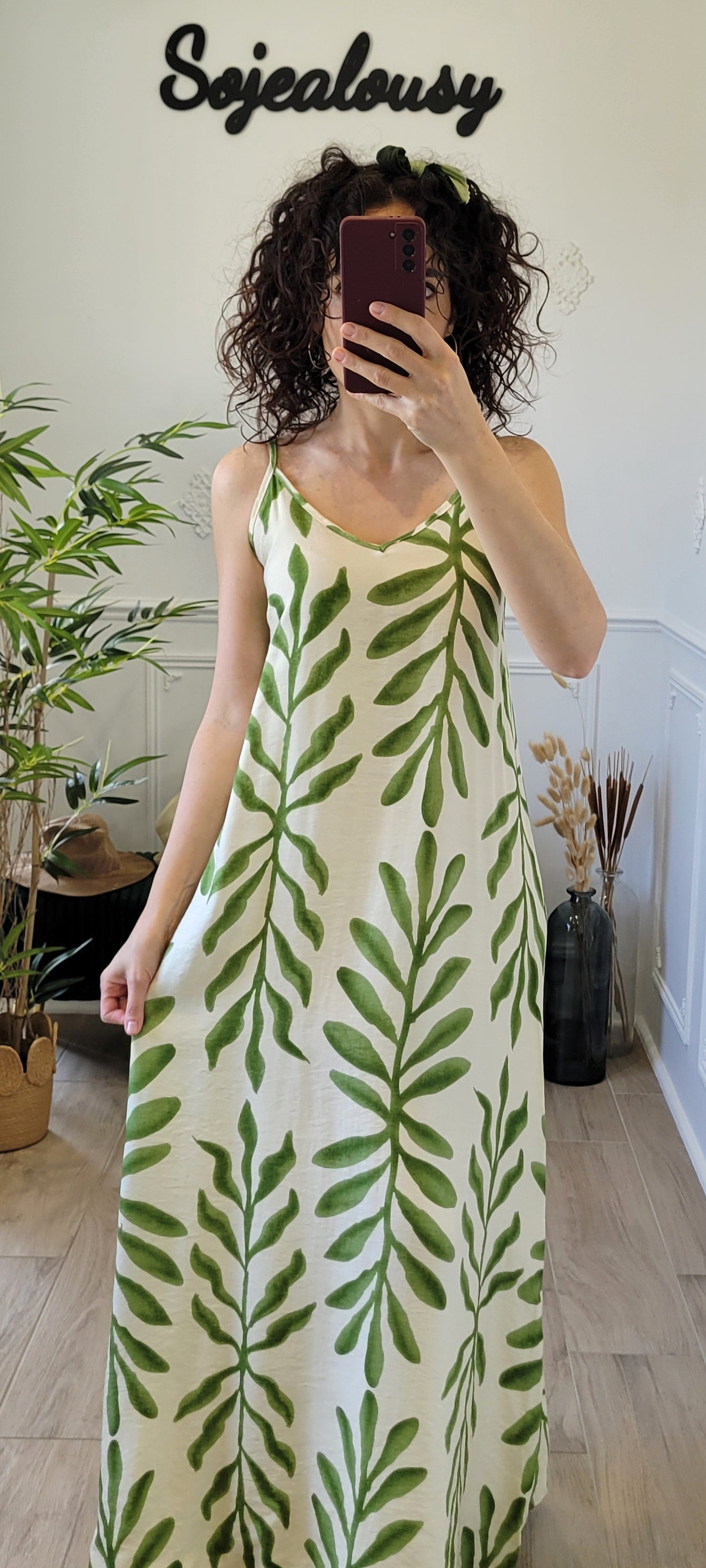 Robe longue à imprimé Océane