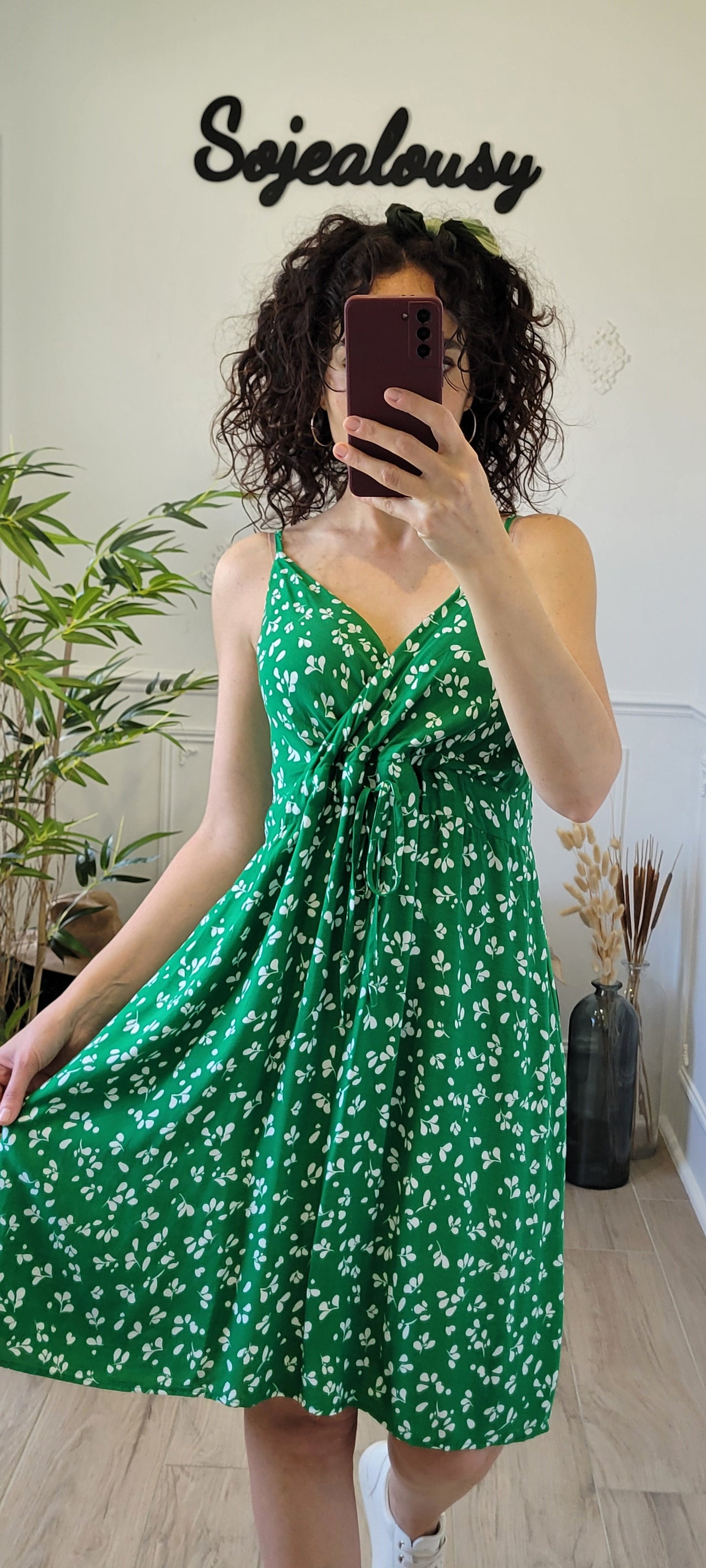 Robe courte fleurie Moana