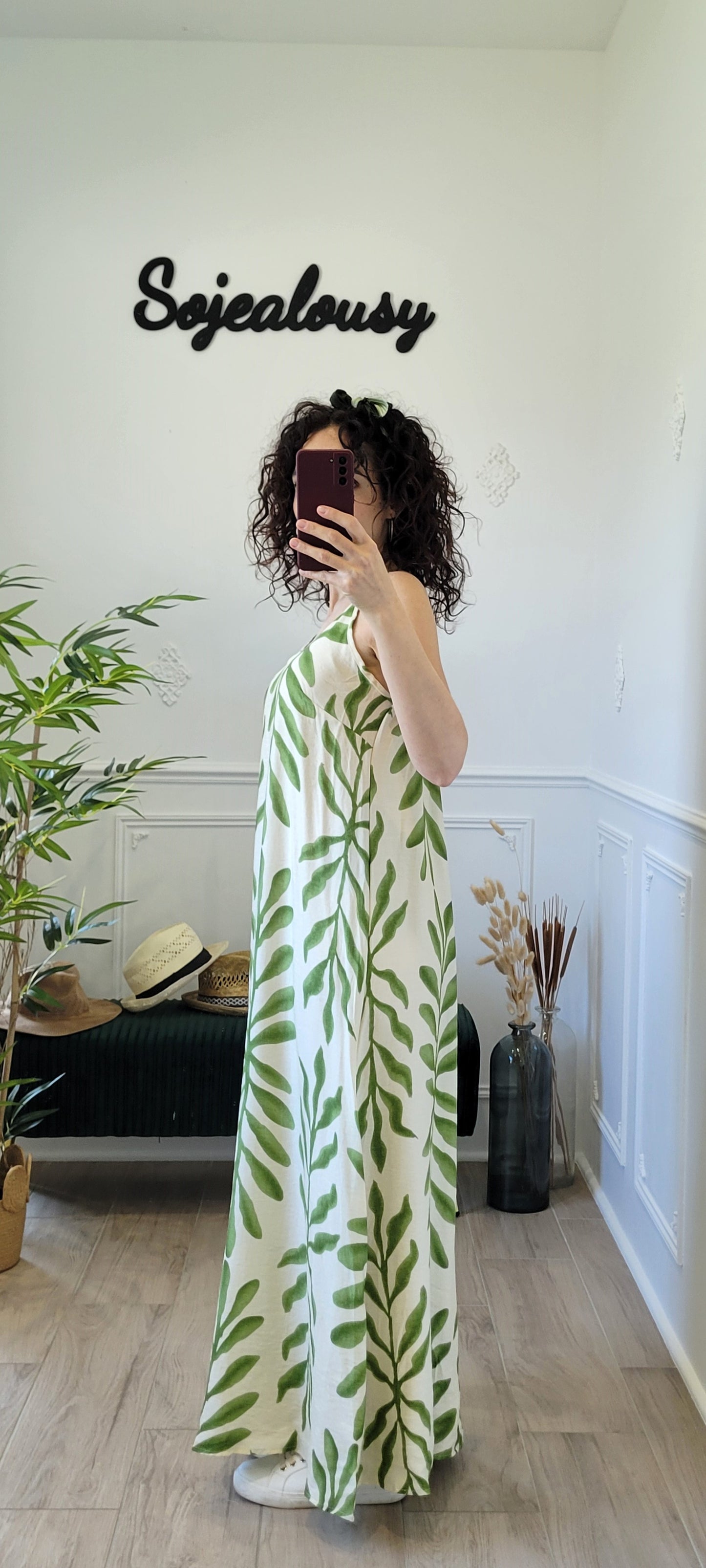 Robe longue à imprimé Océane