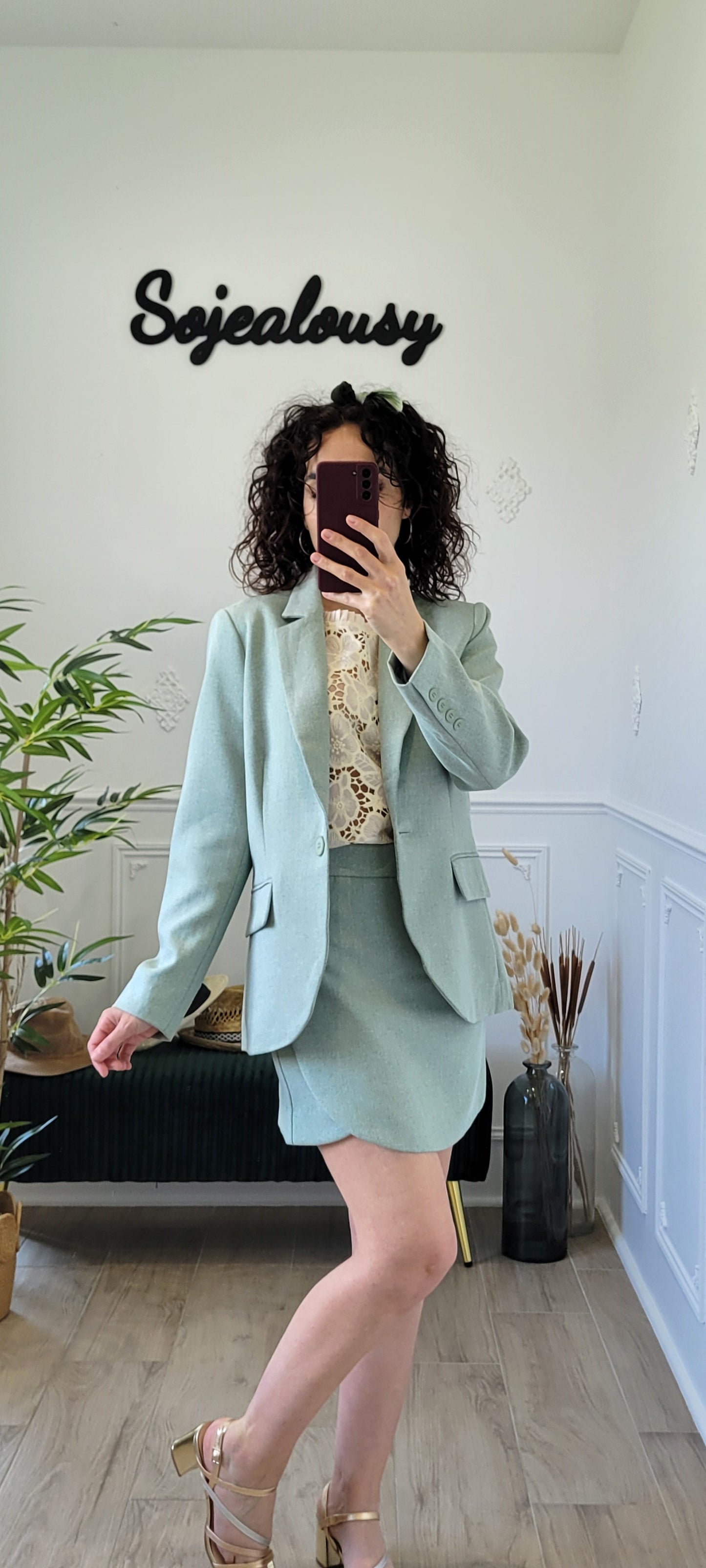 Blazer vert clair Madison