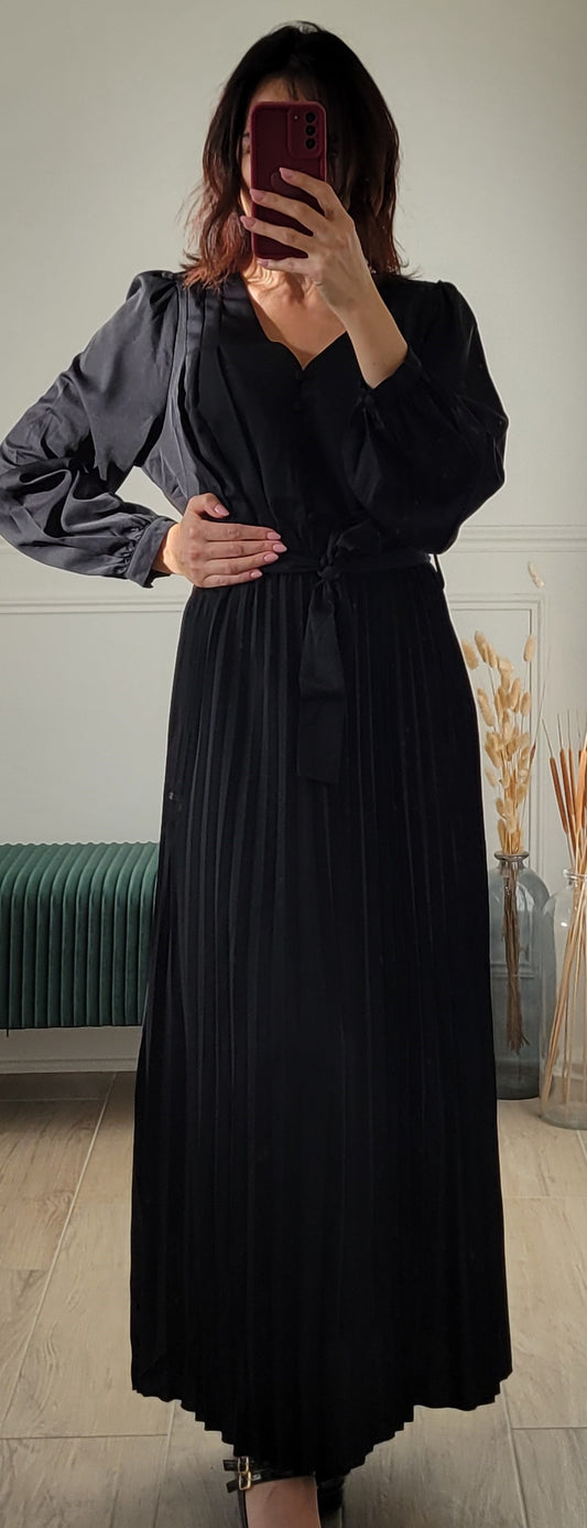 Robe longue plissée Madrid