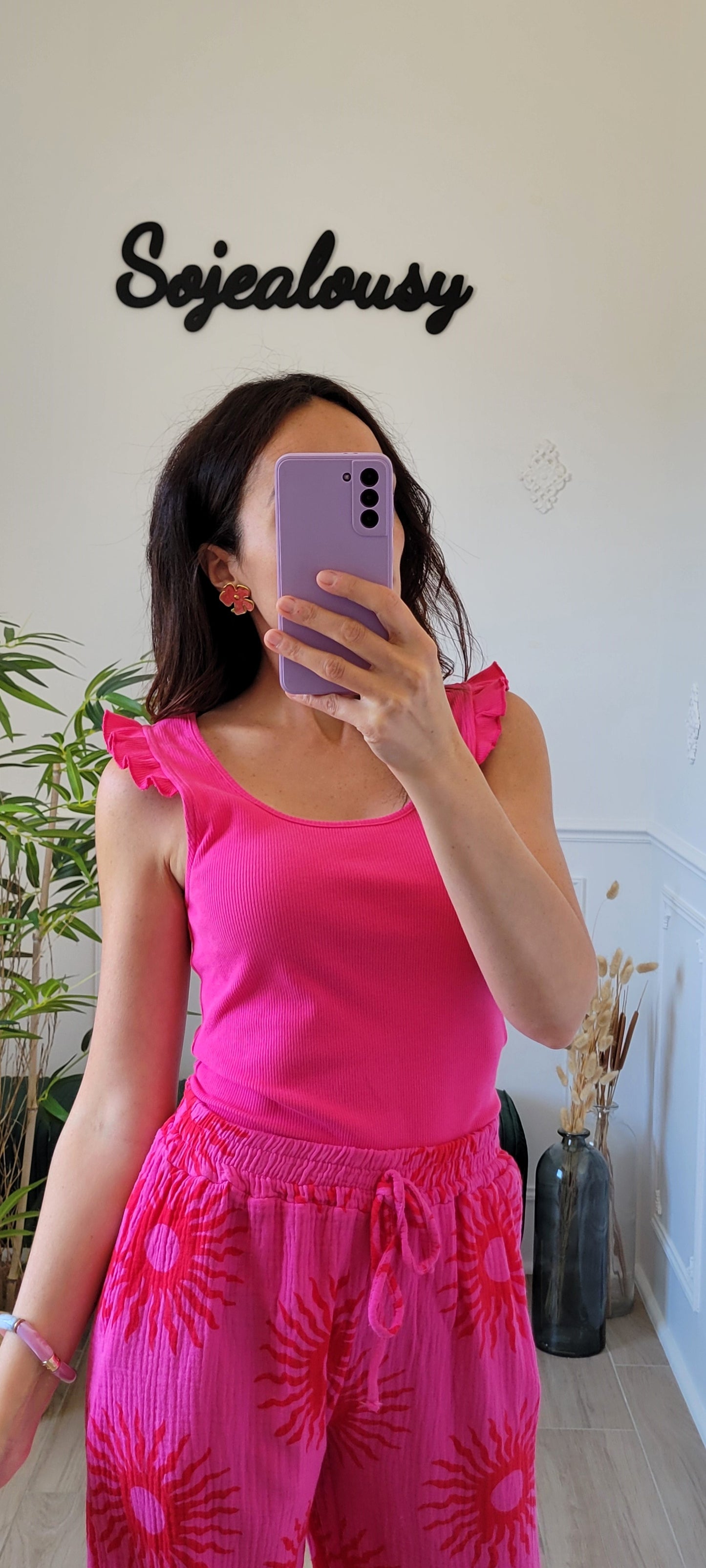 Débardeur rose PINK
