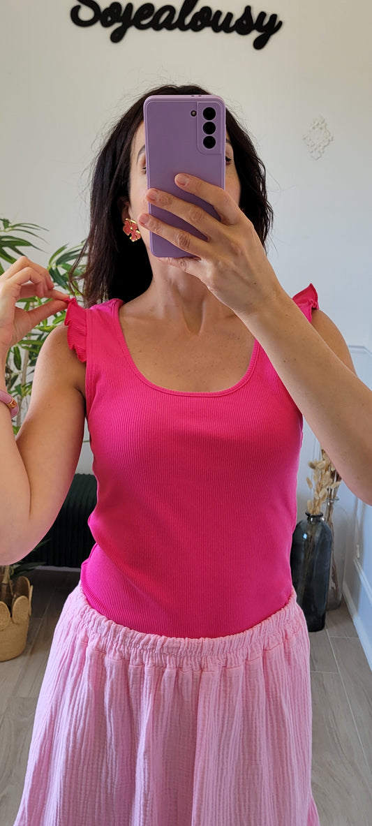 Débardeur rose PINK