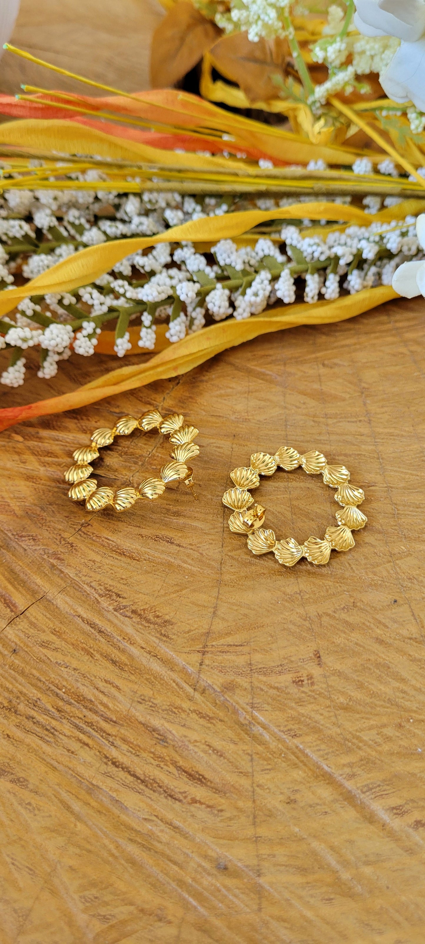 Boucles d'oreilles coquillages