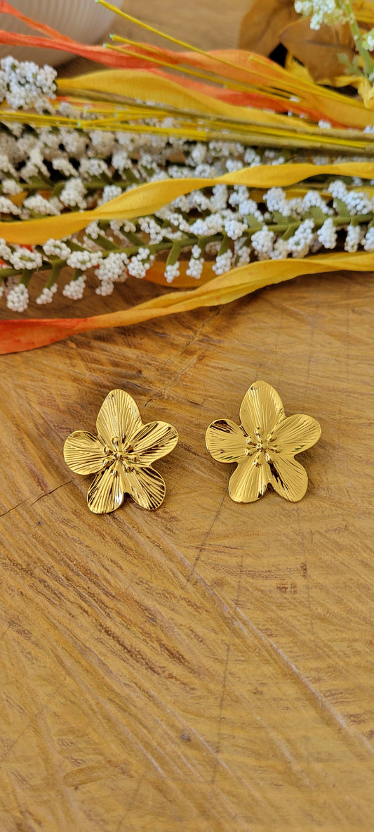 Boucles d'oreilles fleurs