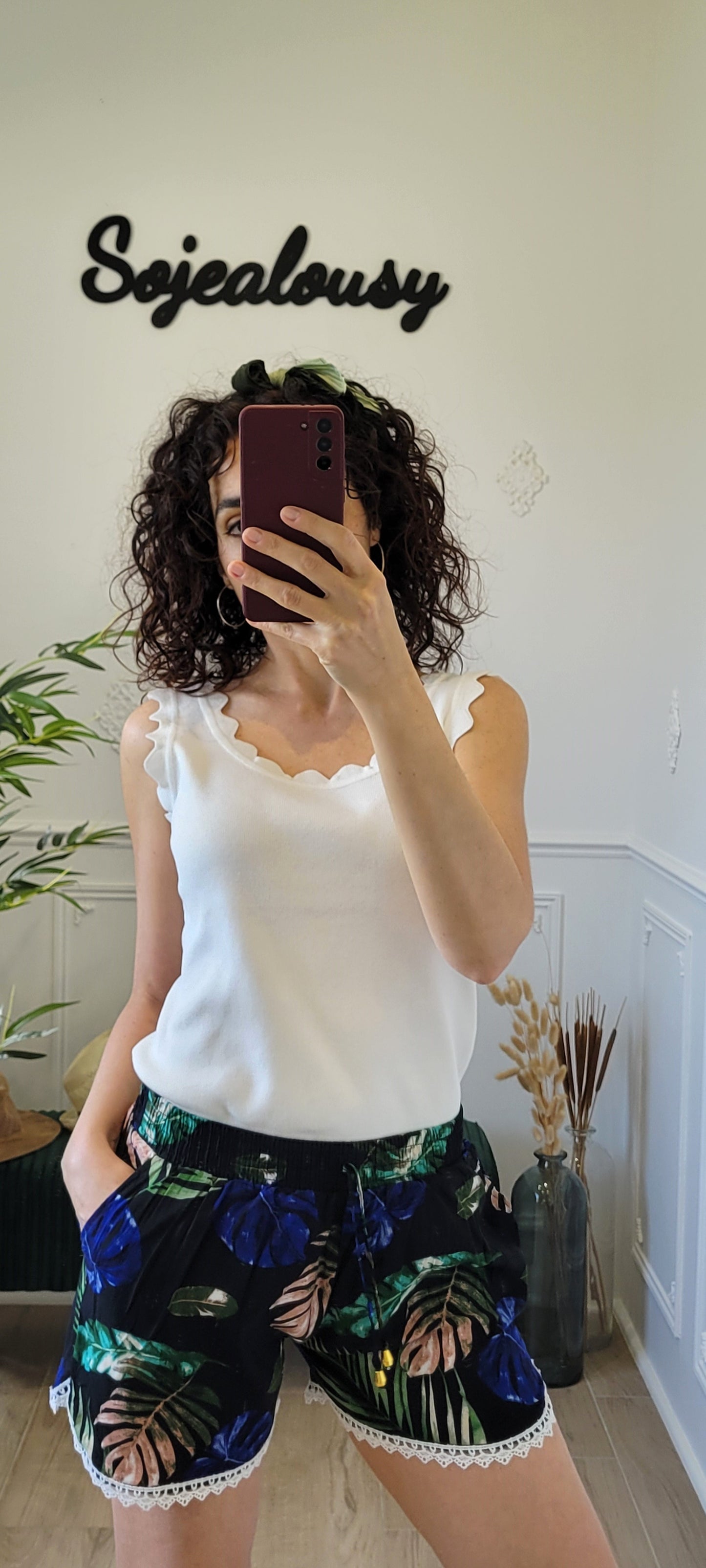Short imprimé tropical Coco
