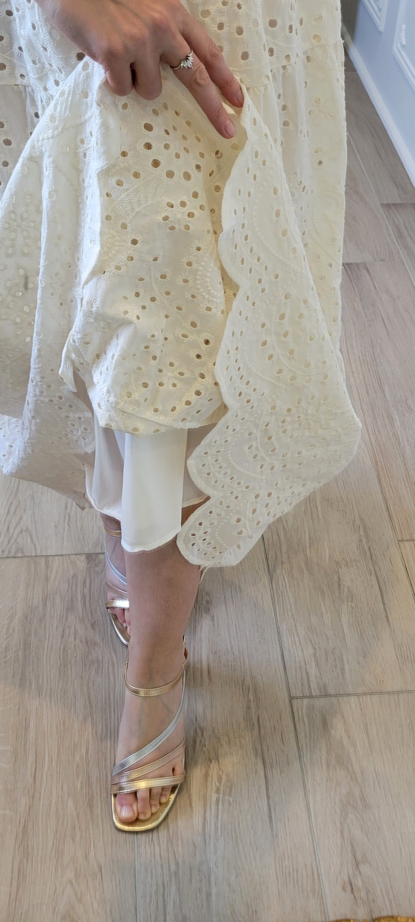 Robe longue en broderie anglaise Mary