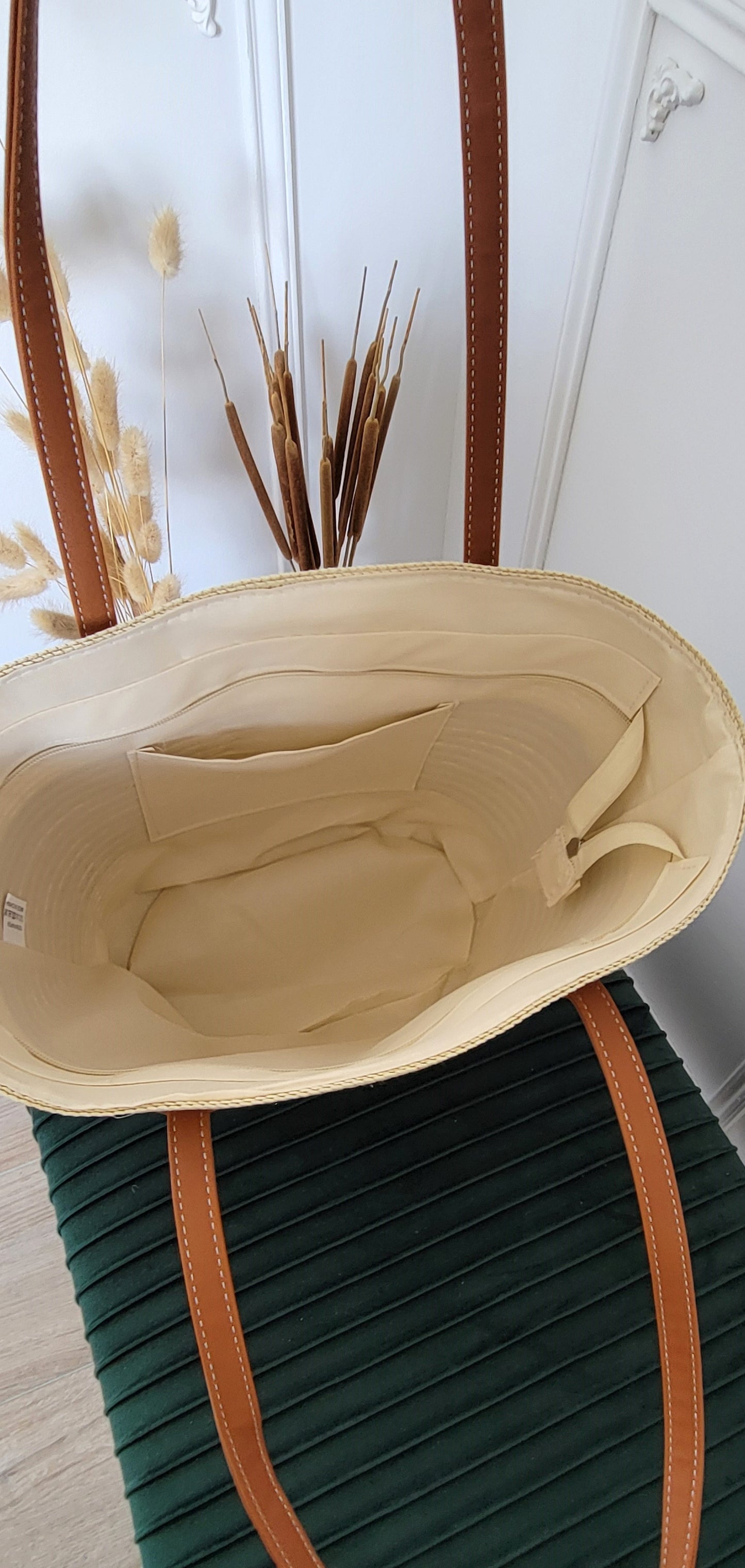 Sac cabas tressé